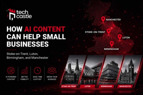 AI-powered content marketing for small businesses in Stoke-on-Trent Birmingham Luton and Manchester