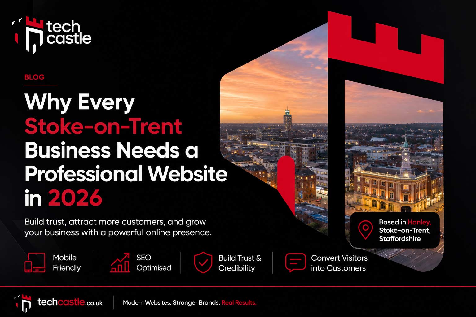 Professional website development for Stoke-on-Trent businesses by TechCastle